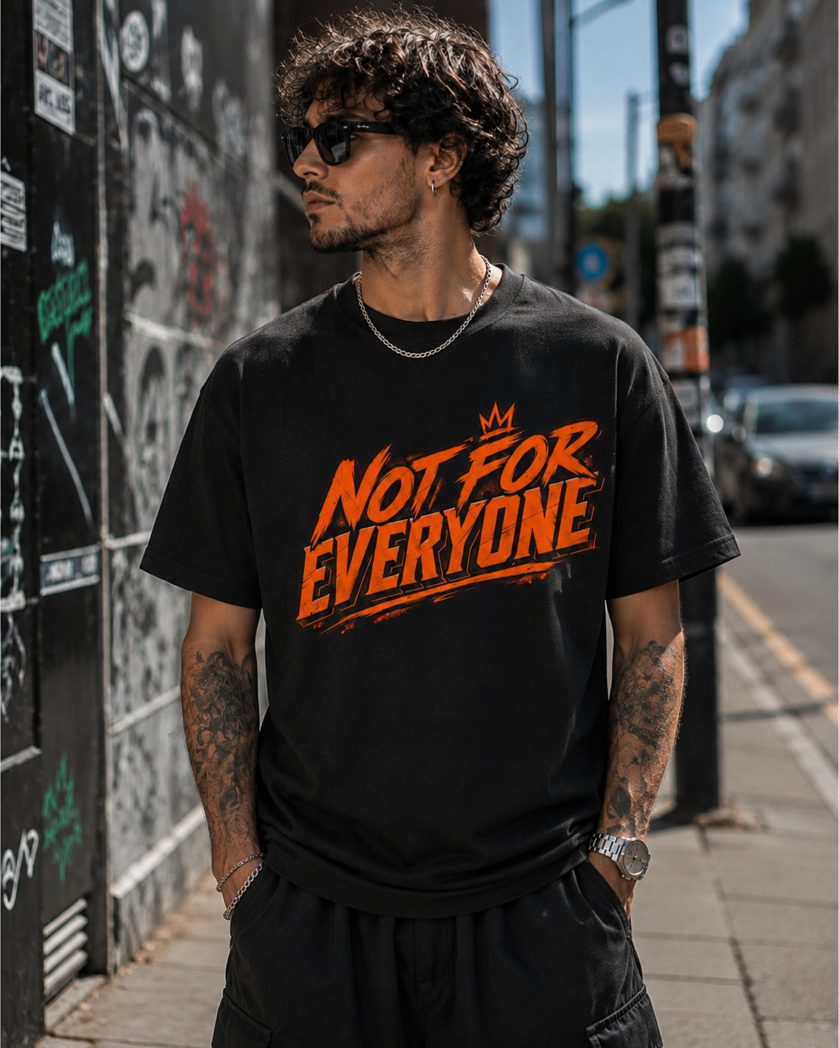 Not For Everyone Graphic Tee – Bold Orange Statement T‑Shirt